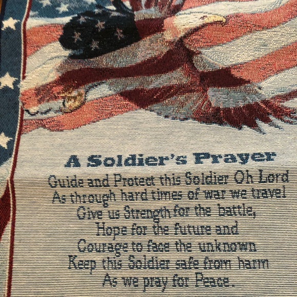 Fabric Hanging A Soldiers Prayer 🇺🇸 - Picture 2 of 5